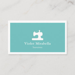 Cartão de visita da Máquina de costura por pressão