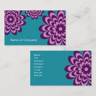 Cartão de visita da margarida ou cartão moderno