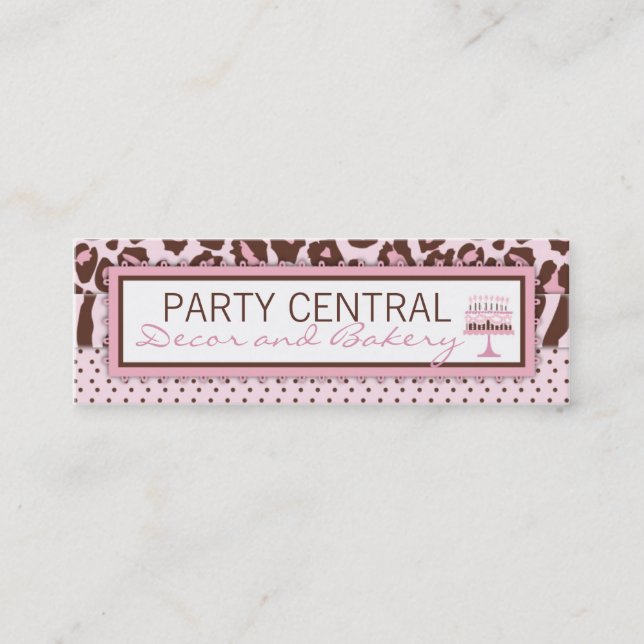 Cartão de visita da menina da chita (Frente)