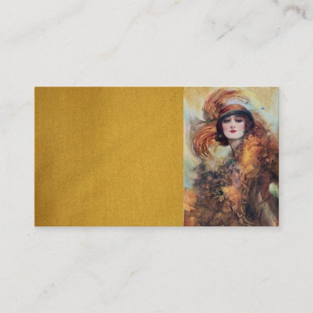 Cartão de visita da Mulher Vitoriana (Frente)