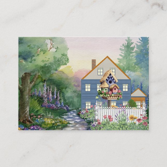 Cartão De Visita Da nossa casa para a sua, por SRF (Frente)