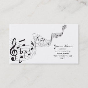 Cartão de visita da nota musical
