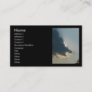 Cartão de visita da nuvem do hipopótamo