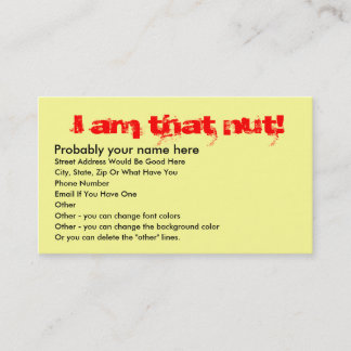 Cartão de visita da porca ATV do quadrilátero