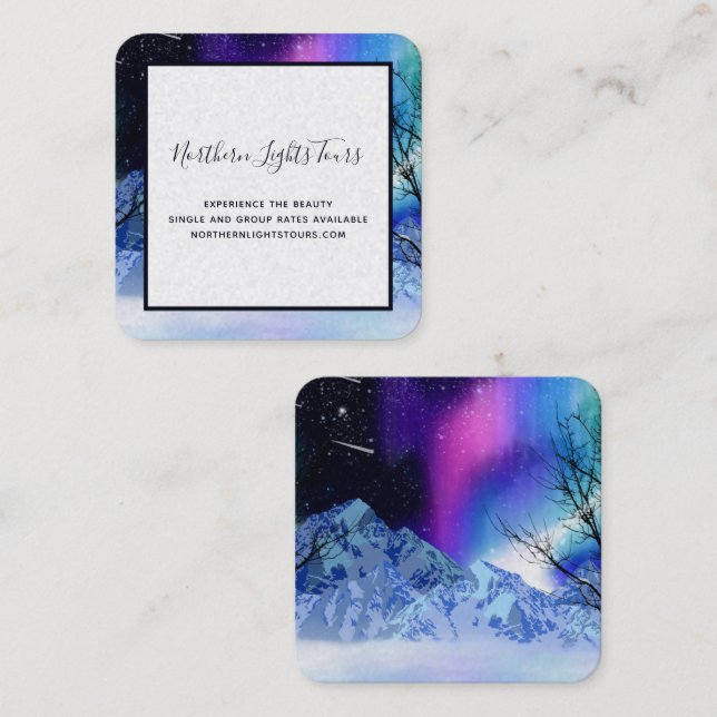 Cartão de visita da Praça das Maravilhas do invern (Frente/Verso)