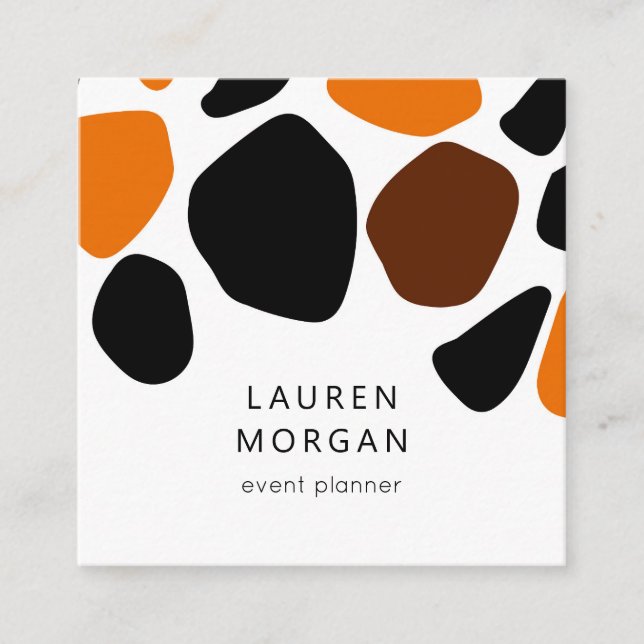 Cartão de visita da Praça do Reino Animal Moderno (Frente)