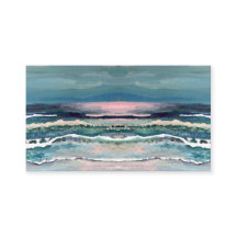 Cartão de visita da praia da onda do luar do