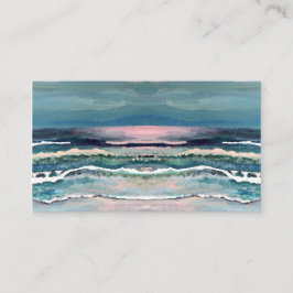 Cartão de visita da praia da onda do luar do