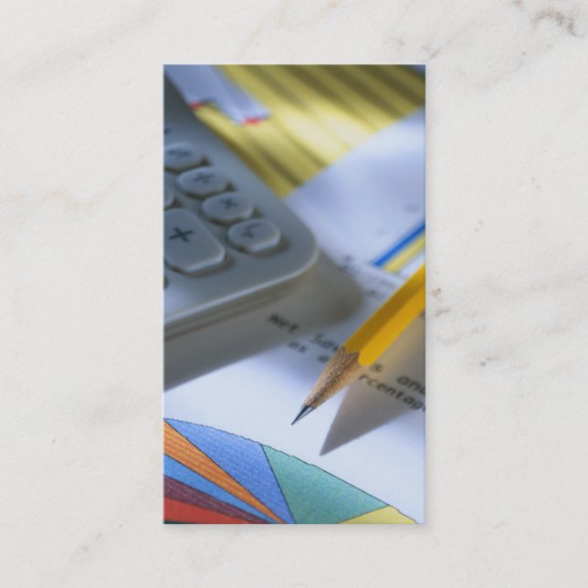 Cartão de visita da prática da contabilidade (Frente)