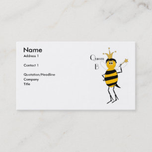 Cartão de visita da rainha B