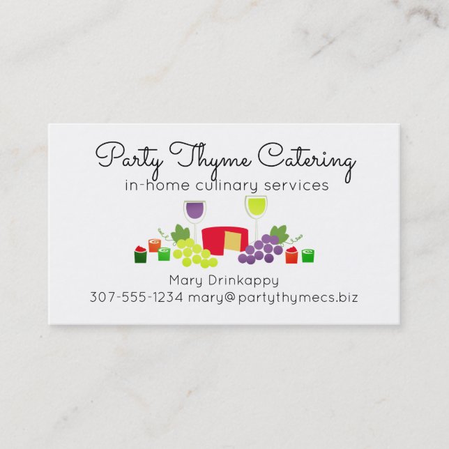 Cartão de visita da restauração do cozinheiro (Frente)