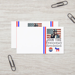 Cartão de visita da Revolução da Democracia