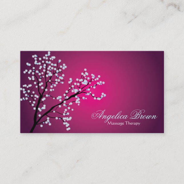 Cartão de visita da saúde & do bem-estar (Frente)