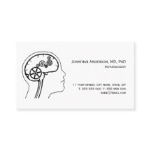 Cartão de visita da saúde mental/psicólogo