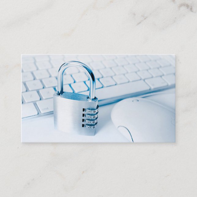 cartão de visita da segurança informática (Frente)