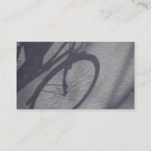 Cartão de visita da sombra da bicicleta