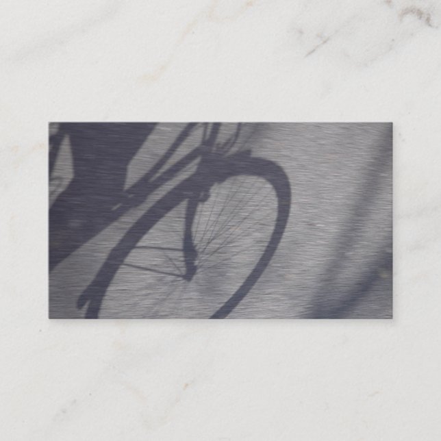 Cartão de visita da sombra da bicicleta (Frente)