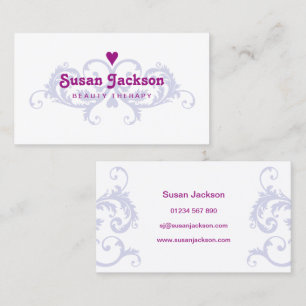 Cartão de visita da terapia da beleza