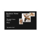 Cartão de visita da terapia da massagem, fundo