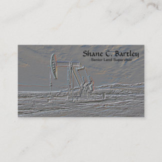 Cartão de visita da unidade de bombeamento do óleo