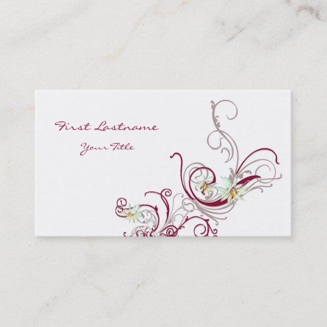 cartão de visita da videira (Frente)