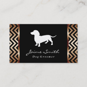 Cartão De Visita Dachshund 2  Cães