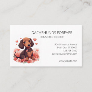 Cartão De Visita Dachshund Puppys Dog Breeder