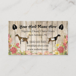 Cartão de visita Dairy Goat nigeriano