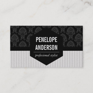 Cartão De Visita Damáscaras e Stripes