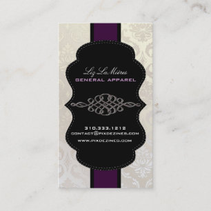 Cartão De Visita Damasco de PixDezines Vendome