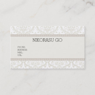 CARTÃO DE VISITA DAMASK BUSINESSCARD