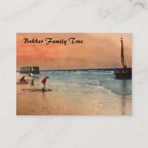 Cartão De Visita Damesbaden, Scheveningen, Holanda