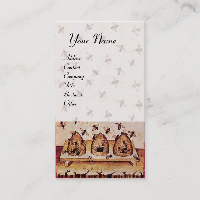 CARTÃO DE VISITA DANÇA DAS ABELHAS DE MEL, QUATRO ELEMENTOS, FEIRA  (Frente)