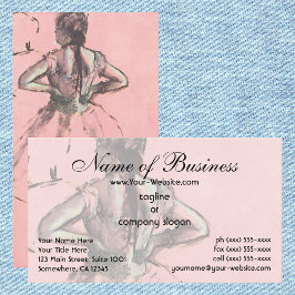 Cartão De Visita Dançarina vista das costas por Edgar Degas