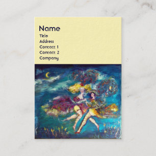 CARTÃO DE VISITA DANÇAS E MÚSICA NO MONOGRAMA NOTURNO