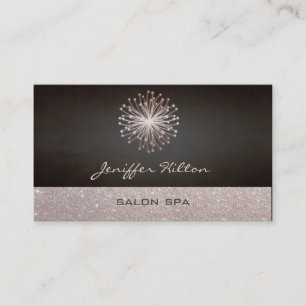 Cartão De Visita Dandelion de glitteria chic elegante profissional
