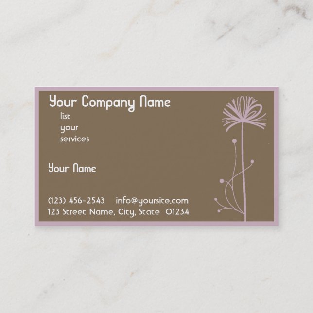 Cartão De Visita Dandylion (Frente)