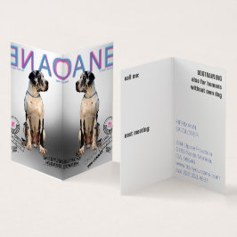 Cartão De Visita Dane Dobrado Estilo Revista Grande