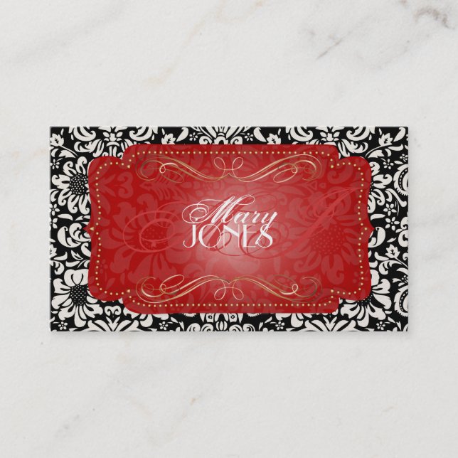 Cartão De Visita Dano de Vintage do PixDezines (Frente)