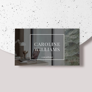 Cartão De Visita Dark Modern Aestético Social Media Manager, foto