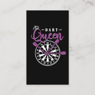 Cartão De Visita Dart Queen Dart Arrow Dartboard Girl