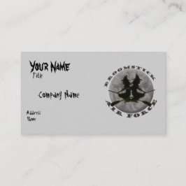 Cartão de visita das bruxas do Dia das Bruxas