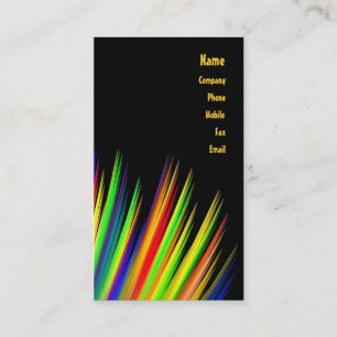 Cartão de visita das cores preliminares