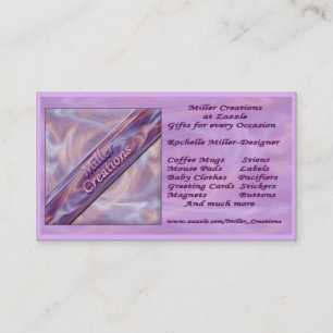 Cartão de visita das criações de Miller