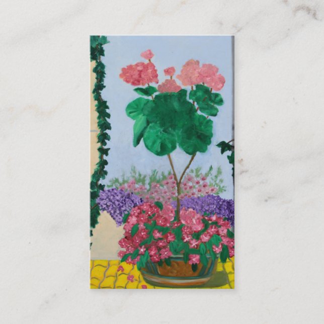 CARTÃO DE VISITA DAS FLORES DE BERLIM DA ILHA DE (Frente)