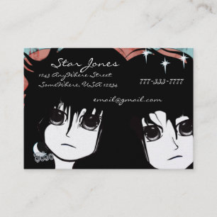 Cartão de visita das meninas do Anime