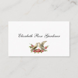 Cartão de Visita das Pombas Vitorianas