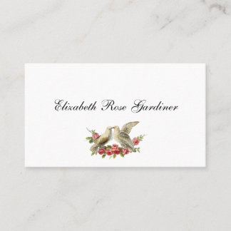 Cartão de Visita das Pombas Vitorianas