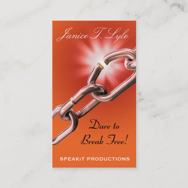 Cartão de visita das PRODUÇÕES de SPEAKiT (Frente)