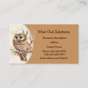 Cartão de visita das soluções personalizadas Wise